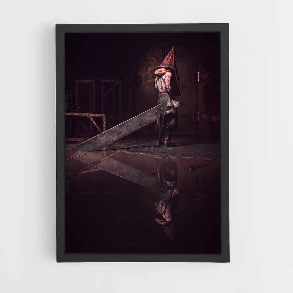 Poster L'Homme au Parapluie Rouge – affiche Silent hill (vue 2)
